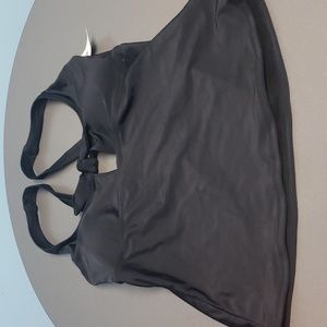 Old Navy new with tag size large black tankini hooking back bow and front eyelet